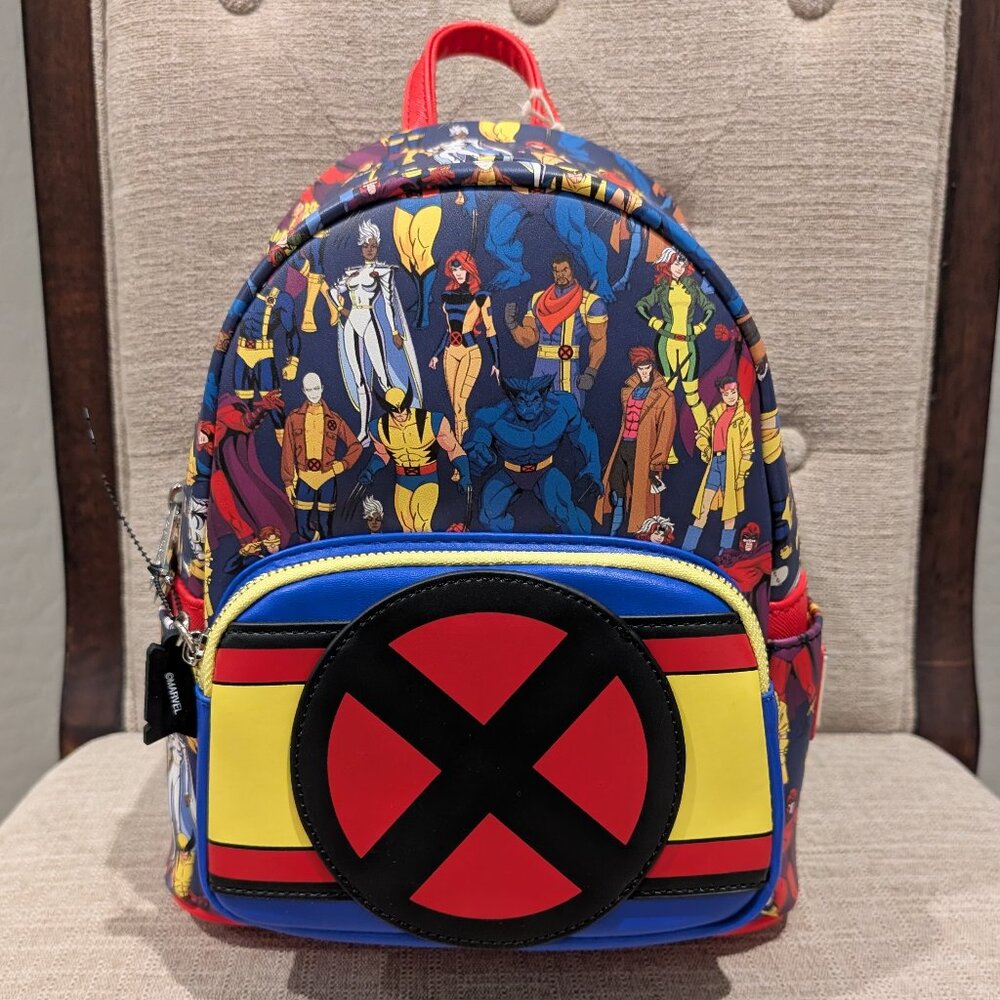 Loungefly Marvel Comic X-Men 1997 US Exclusive All Over Print Mini Backpack
